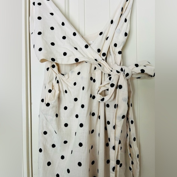 Tularosa Lainey Polka Dot Jumpsuit Ivory and Black - Picture 5 of 10